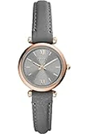 Fossil Carlie Mini-klocka för kvinnor, kvartsverk med armband i rostfritt stål eller läder