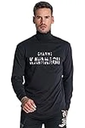Gianni Kavanagh Herr tiger turtleneck kofta, , XXL