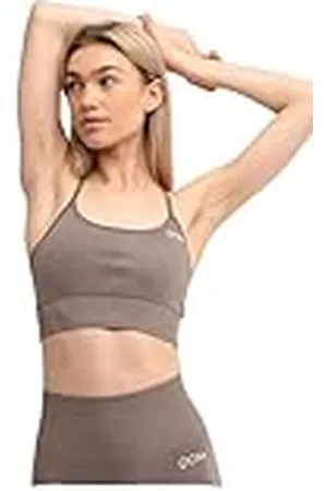 Drop Of Mindfulness Maya Sports Bra Seamless med reglerbara axelband Dam Skön Sport-Bh för Kvinnor uttagbara inlägg Sporttopp Sömlös beige Tränings-bh vadderad, XS-XL