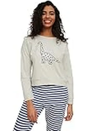 Trendyol Dam tryckt stickning pajamas pyjamas-set, , S