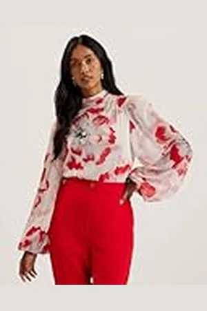 Ted Baker WMB-LADON-Tie Neck långärmad blus , , 42 SE