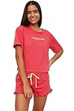 Trendyol Dam broderad stickad pjamas sats pyjamasset, , S