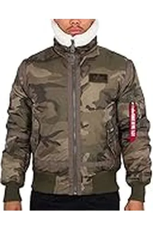 Alpha Industries B15-3 TT Camo Bomberjacka för män Olive