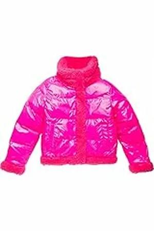 Replay Flickor SG8270 quiltad jacka, 464 Fluo PINK, 16A