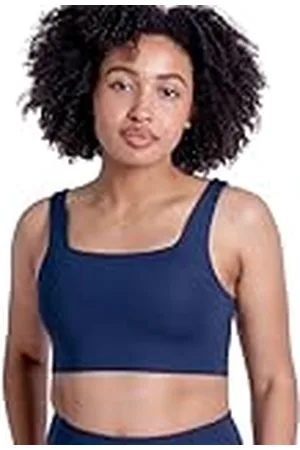 GIRLFRIEND COLLECTIVE Tommy Sports Bra, Women’s Sports Bra Cropped, Square Neck, Without padding and underwire, Perfect for Boxing, Running, Training, Sizes XXS-6XL