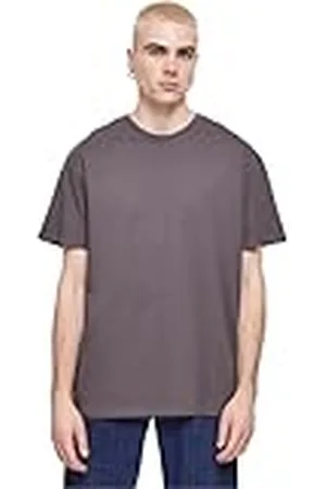 Build Your Brand T-shirt för män tung oversize te, basic t-shirt för män, överdimensionerad passform, bomull, , M