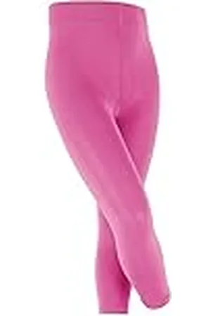 Falke Unisex barn bomull touch bomull tunn enfärgad 1 st. strumpbyxor, rosa (Gloss 8550), 80–92, , 80/92 cm