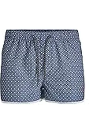 JACK & JONES Herr JPSTCUBA JJSWIM monogram badshorts, marinblå kavaj, S, , S