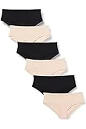 Amazon Hipsterunderkläder för kvinnor (finns i plusstorlek), paket med 6, , 2X