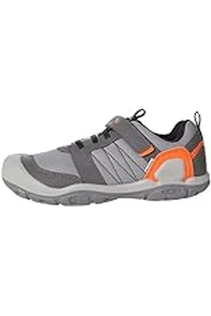 Keen Knotch Peak Closed Toe Water Sandal, Magnet/Safety Orange, 3 US Unisex Big Kid