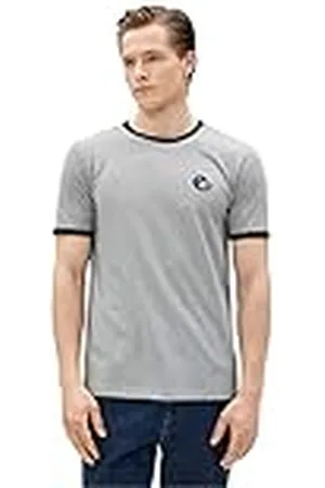 Koton Herr Wolf Broidered Crew Neck Slim Fit Kortärmad T-shirt, , S