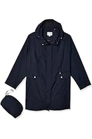 Cole Haan Dam förvaringsbar regnjacka med huva och rosett, , S Liten