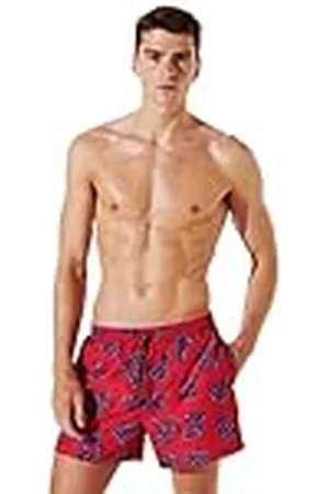 Karl Lagerfeld Karl AOP kort boardshorts, Karl AOP Racing Red, S, Karl Aop Racing Red, S