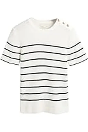GANT Ribbad Breton C-hals, , S