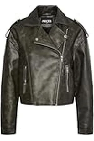 Pieces® Dam Pcamina Pu jacka bikerjacka, , L