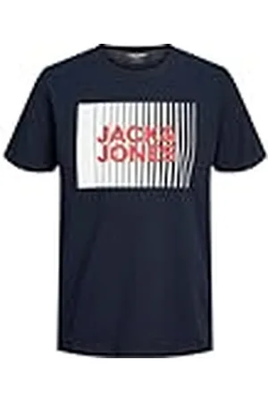 JACK & JONES Bestseller A/S JJECORP Logo Tee Play SS O-Neck NOOS T-shirt, Navy Blazer, L, , L