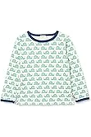 loud + proud Unisex barn långärmad med tryck snigel, GOTS certifierad t-shirt, , 110-116