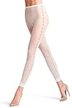 Falke Damer supersize nät hållbar nylon halvogenomskinligt mönstrad 1 st. strumpbyxor, beige (Pearl 2022), S–M, , S/M