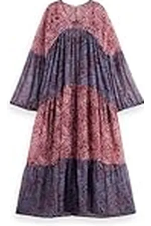 Scotch&Soda Tryckt Fil Coupe Maxi Dress, , 38
