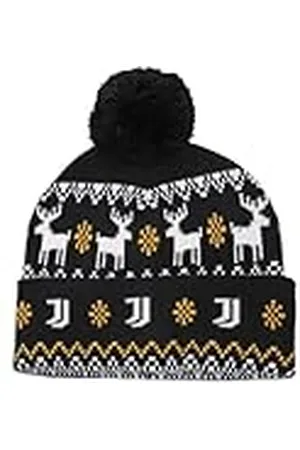 Juventus PONPON Jacquard Patch Läderhatt 52% VI 30% PL 18% PA 133479, , one size
