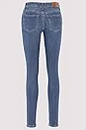 Tommy Hilfiger Dam NOS COMO SKINNY RW MID BLUE WW0WW4248802D015, blå (Nos Mid Blue), 27W/30L, , 27W / 30L