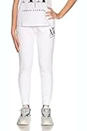 Armani Exchange Ikon för kvinnor, projekt, joggingbyxor, sportbyxor, Vitt, XL