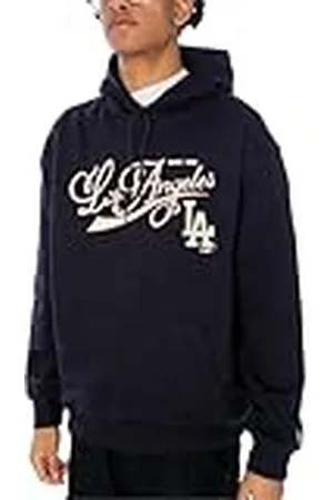 New Era Herr MLB retro Grphc Os Hoody Losdod Nvywhi Los Angeles Dodgers tröja med huva, , XL