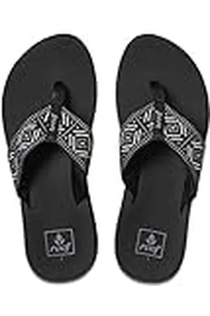 Reef Dam vårvävd flip-flop, Svart - - 35 EU