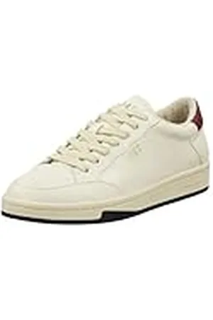 GANT FOOTWEAR Herr PREPUS sneakers, Off White/Röd, 44 EU, , 44 EU