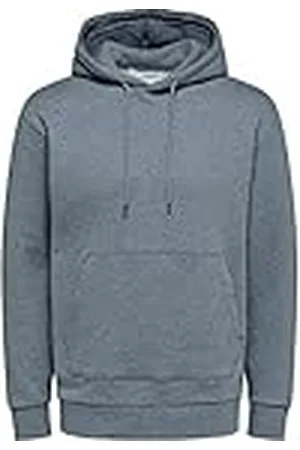 SELECTED SLHRELAXJACKMAN Hood Sweat S NOOS huvtröja, medium grå melange, S, , S