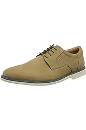 Clarks Herr malwood lace Oxford, mörk sand, 45 EU, Mörk sand, 45 EU