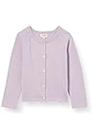 Noa Noa Baby flicka Basic Light Knit, långärmad kofta tröja, , 12 månader