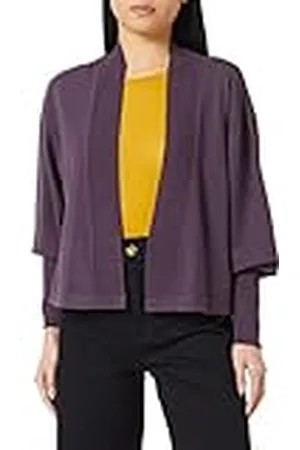 Sisley Womens L/S 14ETM600N kofta tröja, normal lila 35N, XS