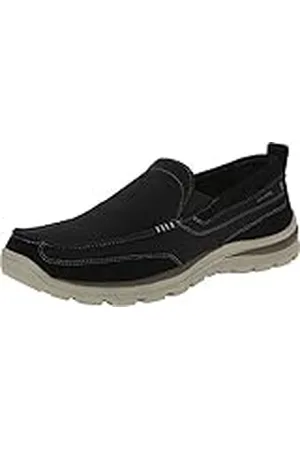 Skechers Överlägsen Milford loafer för män, Svart, 46 EU