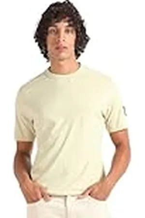 Calvin Klein Jeans herr emblem vanlig t-shirt S/S stickade toppar, , XS