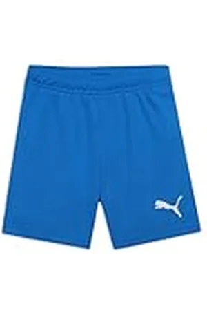 PUMA Unisex - barn Shorts Teamrise Short Jr, Elektrisk blå lemonad- vit, S