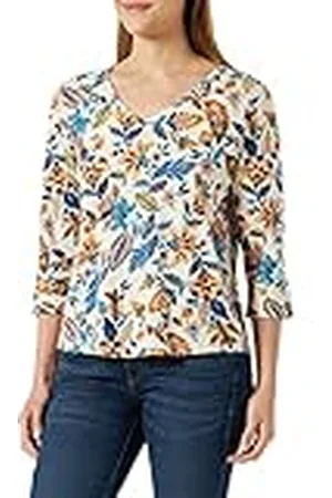 Part Two Del Two Riekes T-shirt, blå hantverk blomma, XL, , XL