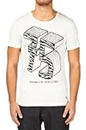 JACK & JONES Jack and Jones herr Venedig bandad krage kortärmad T-shirt, , XL
