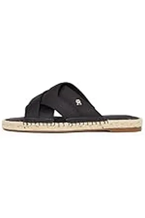 Tommy Hilfiger Kvinnors satin ESPADRILLE MULE Flat, , 6 UK, , 39 EU