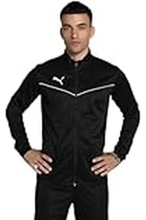 PUMA Herr Träningsjacka Teamrise Training poly jacka, Svart- vit, S