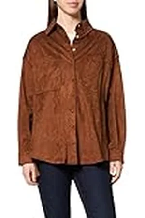 İpekyol Dam Below Hips Laser Cut mocka skjorta jacka, , 40
