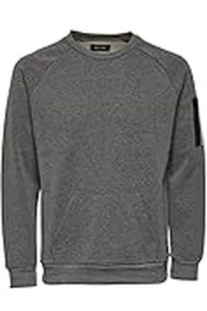Only & Sons Only and Sons mäns Spot Crew Neck NOOS långärmad tröja, , XL