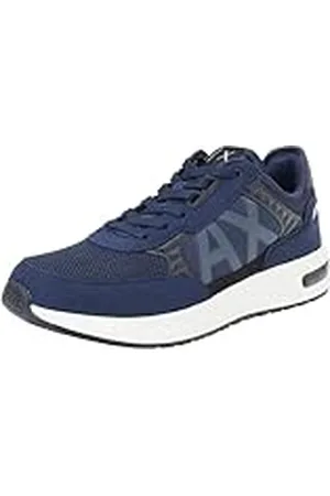 Armani Exchange Dusseldorf Embossed geometriska motiv sneakers för män, , 42.5 EU