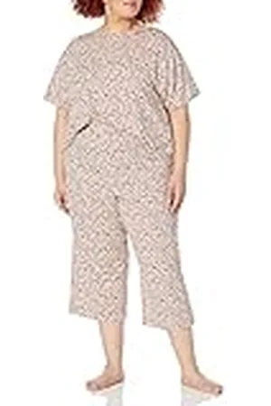 Amazon Stickad jersey pyjamasset för kvinnor (finns i plusstorlek), , Small