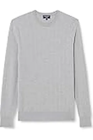 Hackett Herr fiskbensmönster ST Crew Pullover tröja, , S, , S