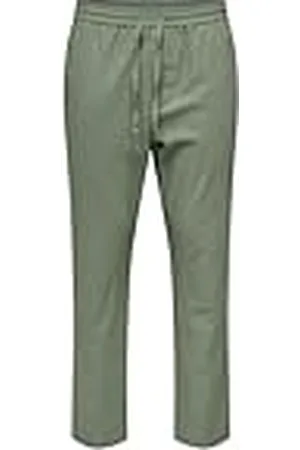 Only & Sons ONSLINUS Crop 007 COT LIN PNT NOOS, , XXL