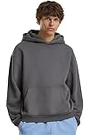 Build Your Brand Huvtröja för män, fluffig huvtröja, avslappnad huvtröja i lös passform, storlekar S–5XL, , 3XL