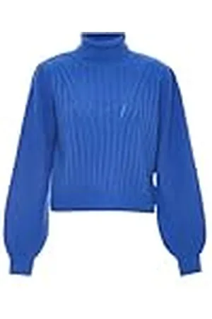 Blonda Dam chic vintage polotröja med långa ärmar, storlek XL/XXL, , XL