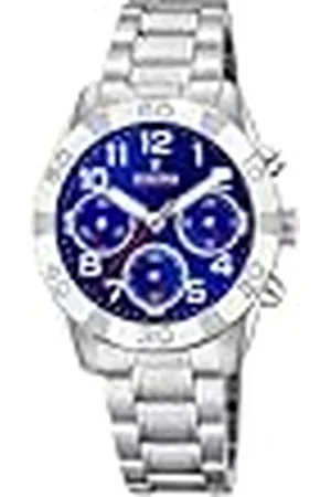 Festina Pojkkronograf kvarts klocka med rostfritt stål armband F20345/2, , Armband