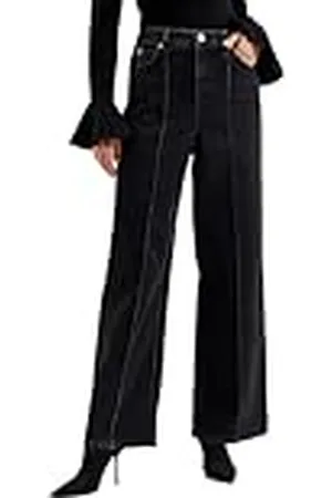 Ted Baker WMP-SUKIKO-Breda ben jeans med Pintuck detalj , , 58 SE